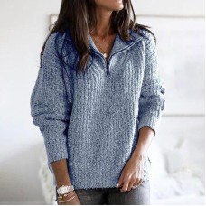 Sophisticated winter solid color knitted sweatshirt HF2202-04-01 Sophisticated winter solid color knitted sweatshirt HF2202-04-01