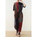 Summer Prints Linen Loose Bat Sleeve Jumpsuit